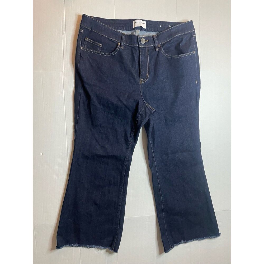 Lane Bryant Jeans Blue Size 16 Frayed Ankles Bootcut/flare‎